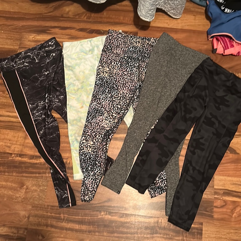 Bundle of girls leggings size 10, 12 and women’s extra extra small